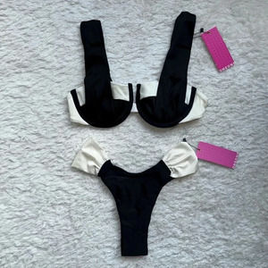 Oneone Swim Nwt Oneone Swimwear Set Bikini Black White Cape Amanda